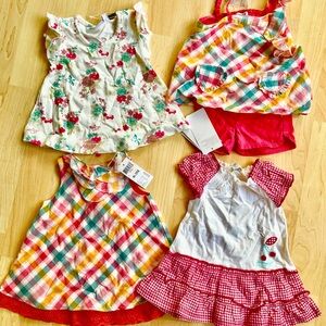 NEW! 4x 0-3-6 months Mexx Summer Dresses / shirt & top - perfect for Easter!